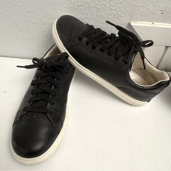 Tory Burch Shoes - Tory Burch Howell Court Women Black Leather Lace Up Sneakers Shoes Size 10